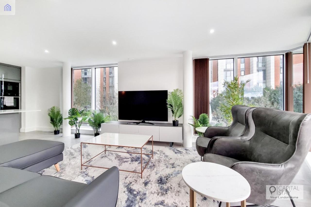 Free Parking - Stylish Three Bedroom Apartment By London Excel Ngoại thất bức ảnh